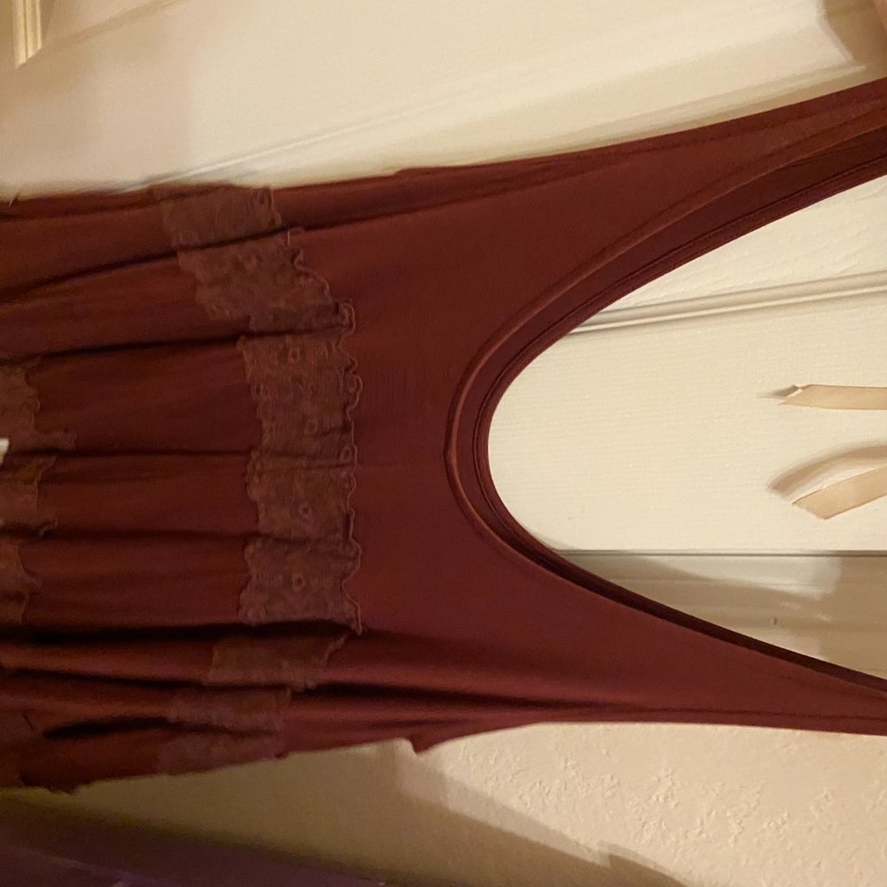American Eagle Size Small Rust Colored Flowy Tank - image 2